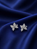 Butterfly silver stud earring