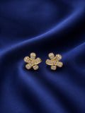Floral crystal stud Earrings