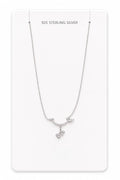 silver cherry blossom pendant