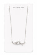 silver love birds pendant