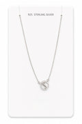 silver Infinity circle pendant