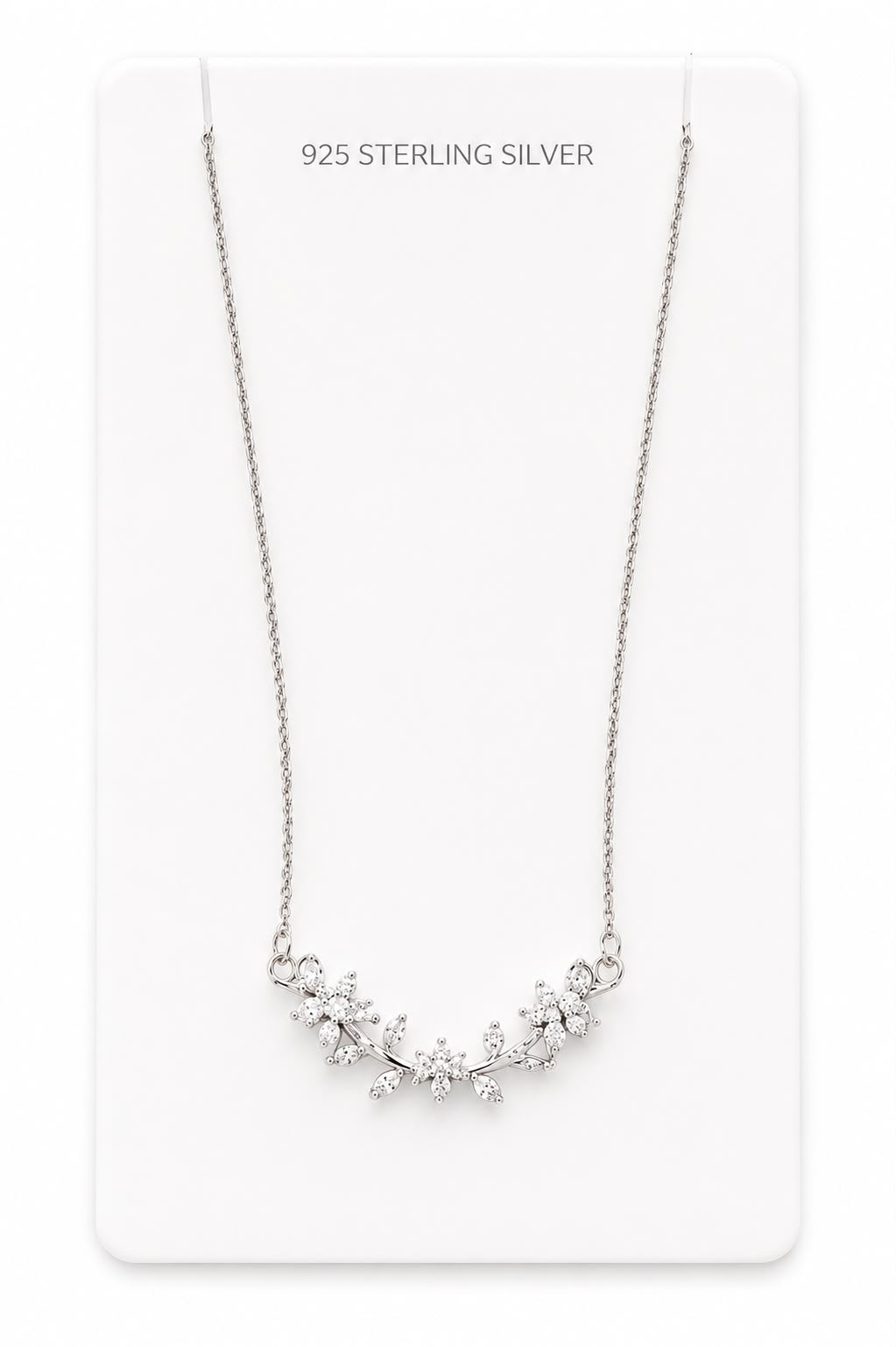 silver floral pendant