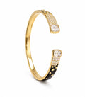 Elegant Gold-Plated OPen Cuff Bracelet
