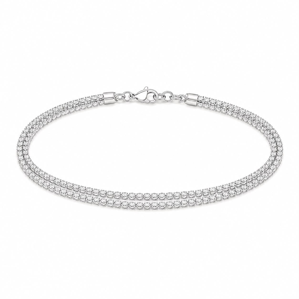 Double Row Tennis Bracelet