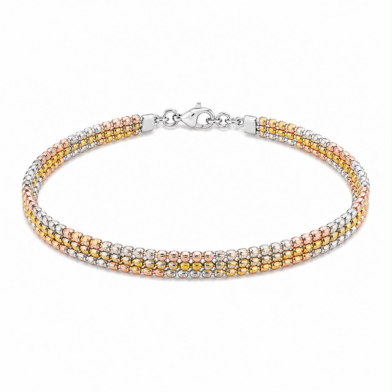 Tri-Colour Beaded bracelet