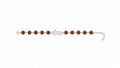 Veera Rudraksha Silver Rakhi