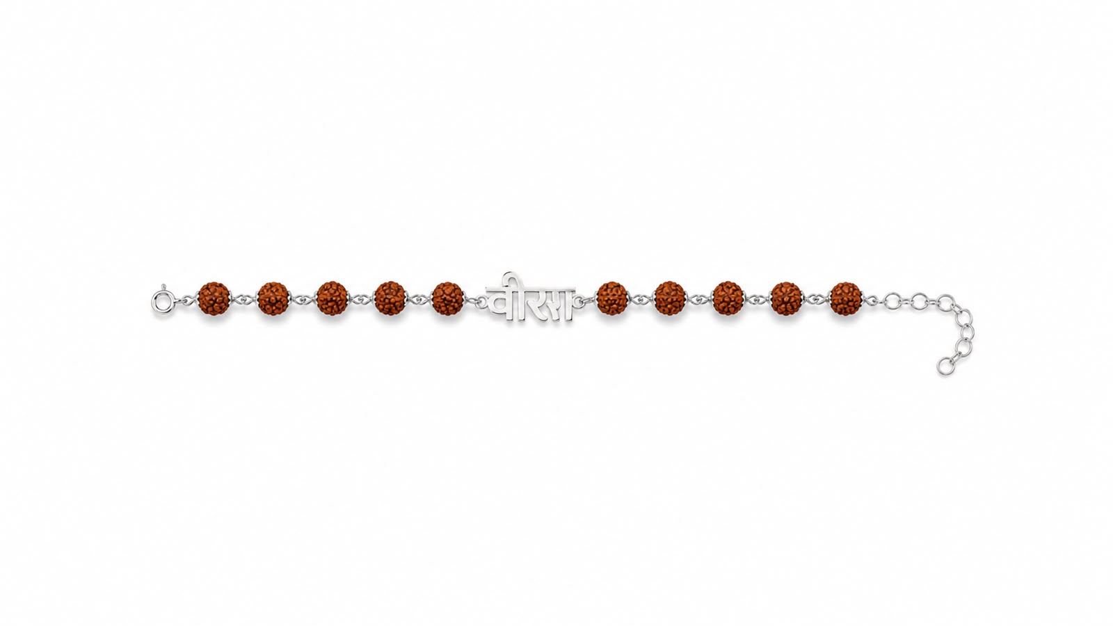 Veera Rudraksha Silver Rakhi