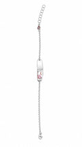 floral silver Name Plate Rakhi
