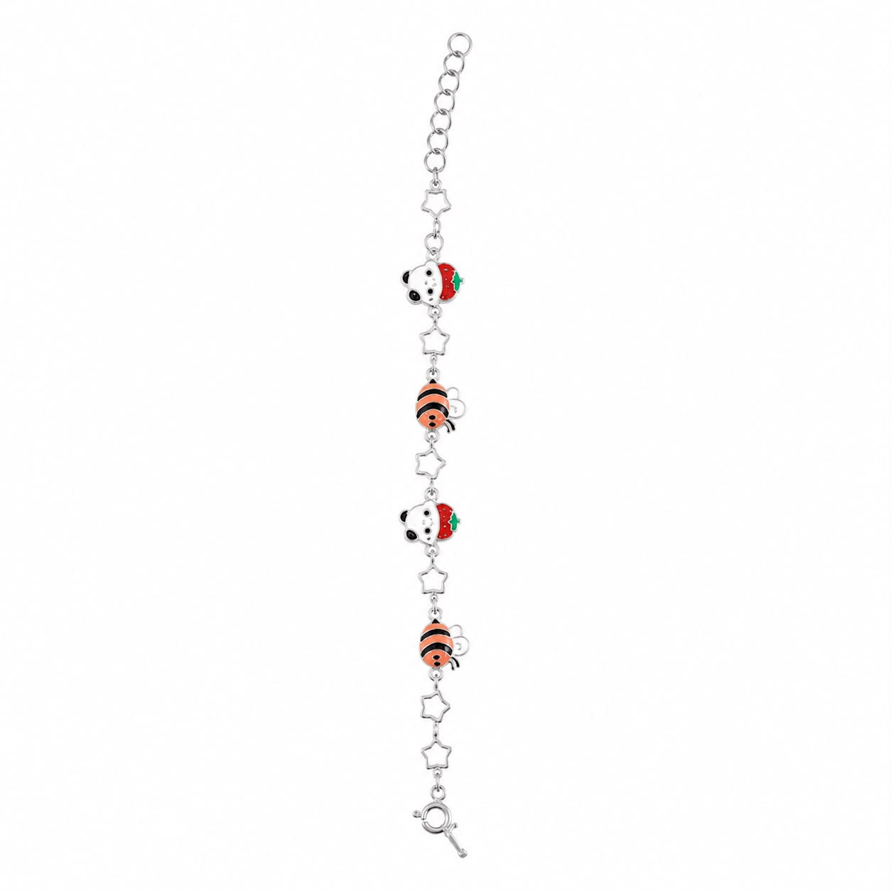 Kids Panda& Bee sterling silver Bracelet