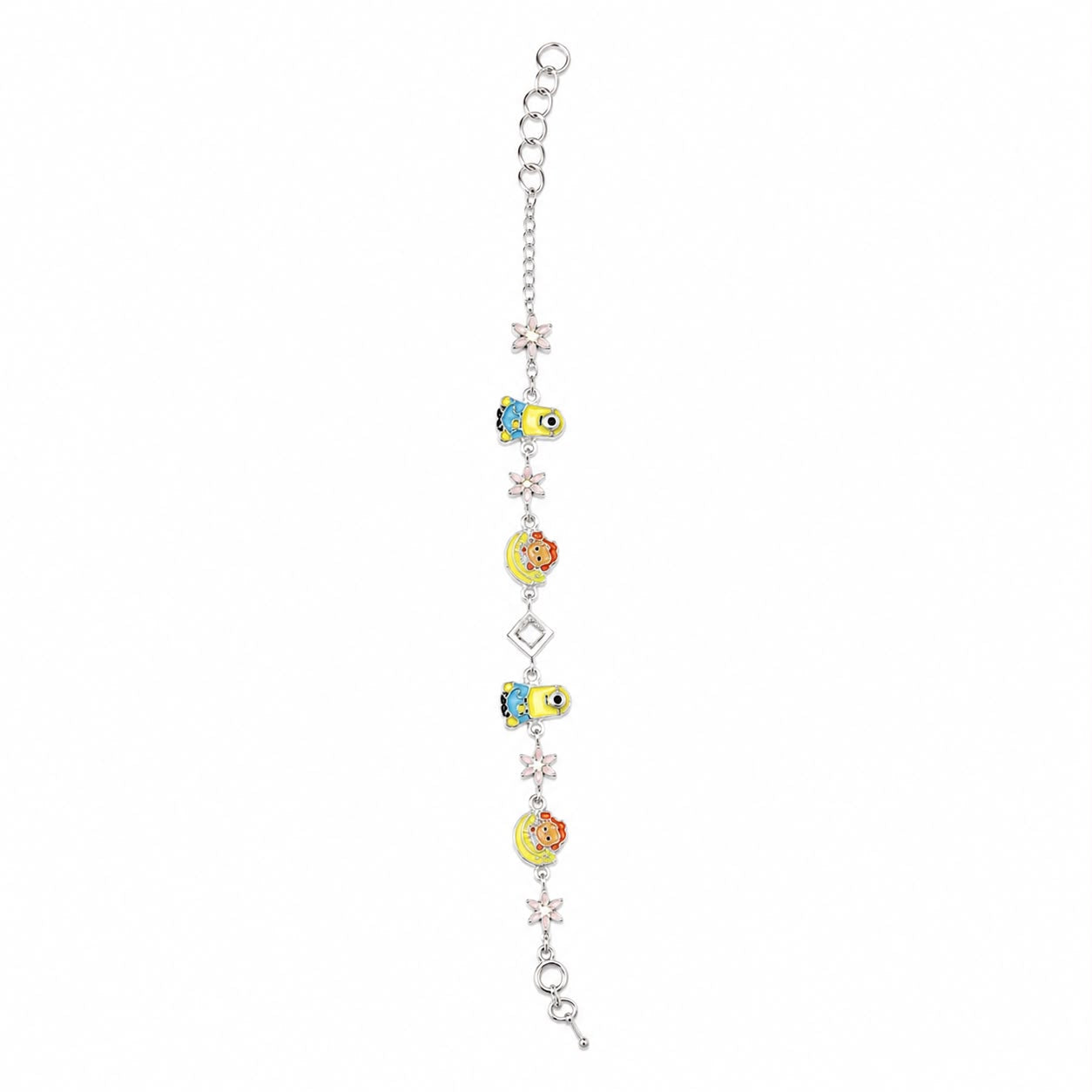 kids Minion & Lion Sterling Silver Bracelet