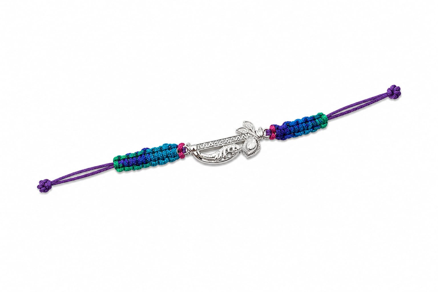 Silver Shree Krishna Flute Rakhi