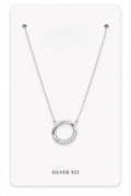 Silver Circle Pendant Necklace