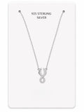 Silver Infinity Pendant Necklace