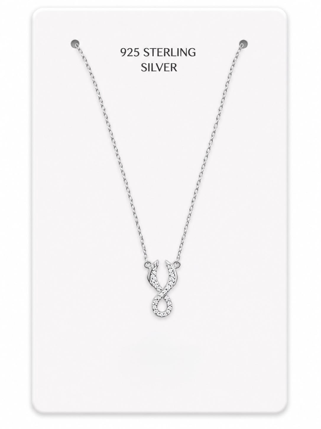 Silver Infinity Pendant Necklace