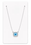 Silver Evil Eye Pendant Necklace
