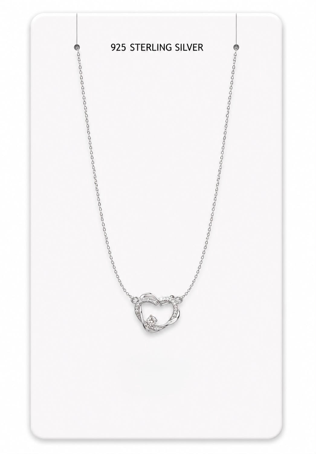 Silver Open Heart Pendant