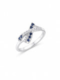 Blue Stone Designer Silver Ring – 925 Sterling Silver