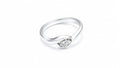 Bezel Solitaire Silver Ring