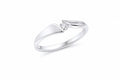 Mordern Open Solitaire Silver Ring