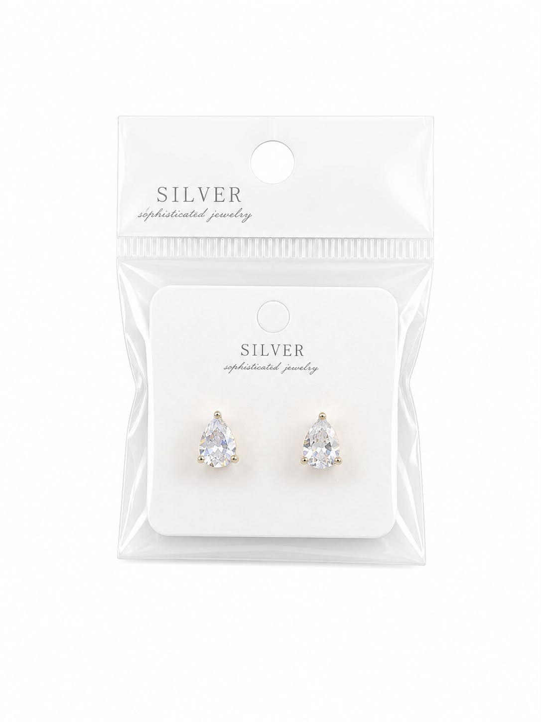 Pear Cut Solitaire Stud Earrings