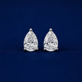 Pear Cut Solitaire Stud Earrings