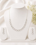Elegant Circular CZ Necklace Set