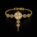 Gold Heart Bracelet Watch