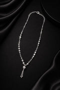 Silver Designer Chain With Tassel
