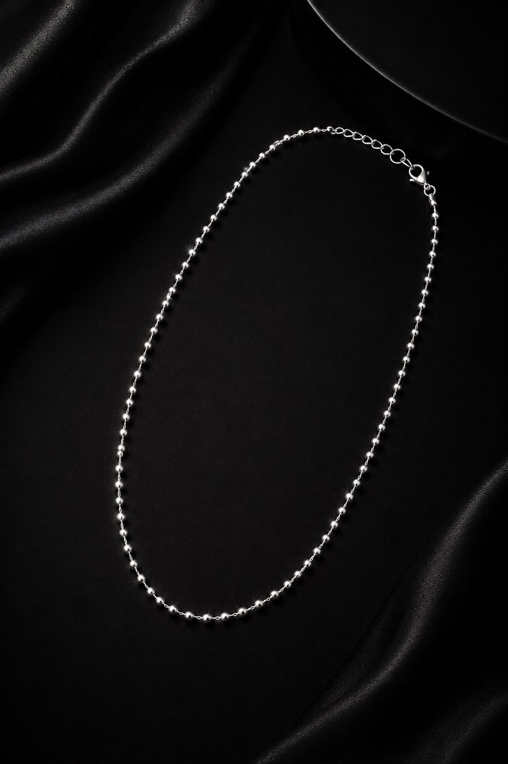 Silver Beaded Chain