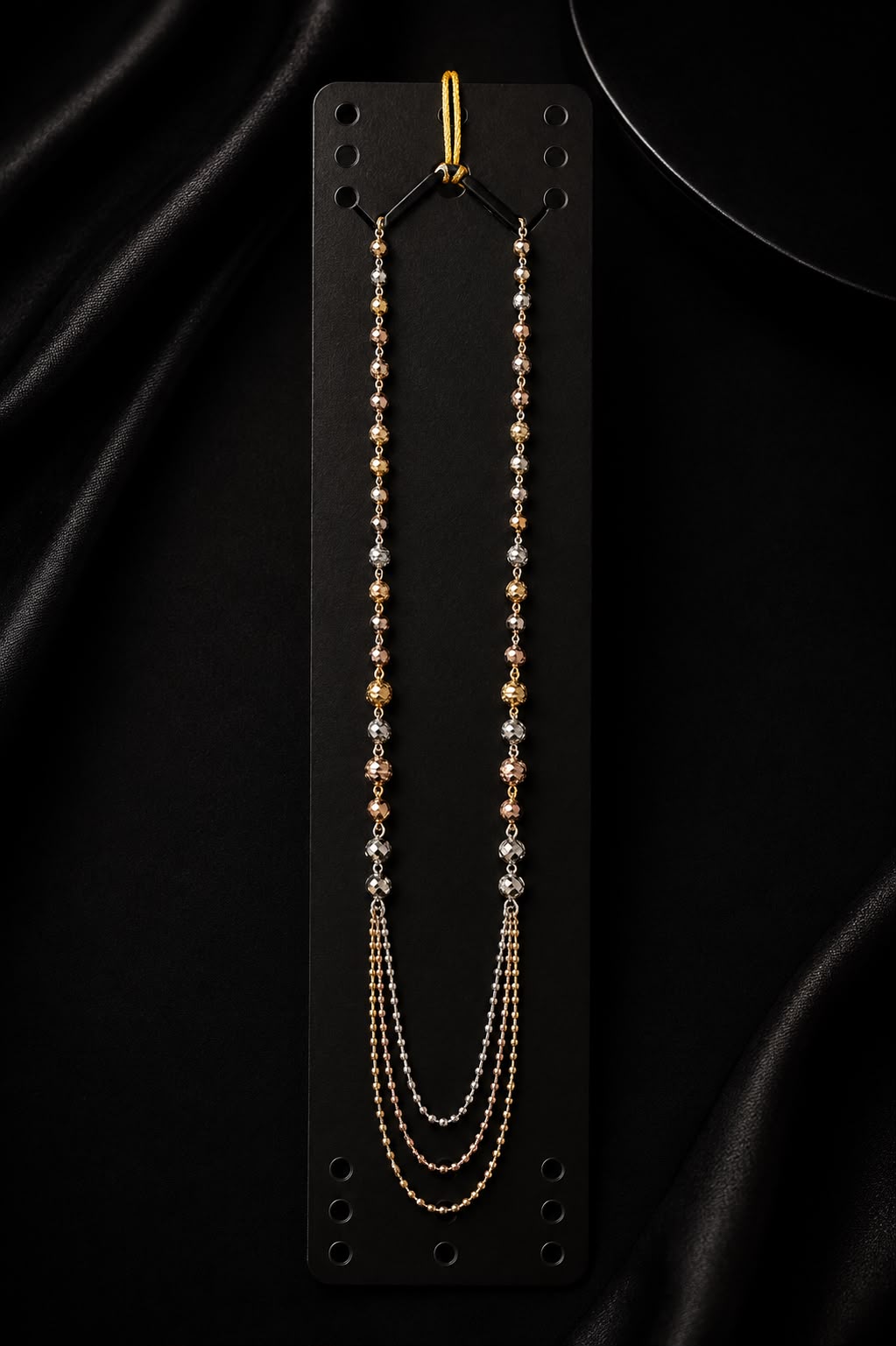 Tri Color Multi Layer Designer Chain