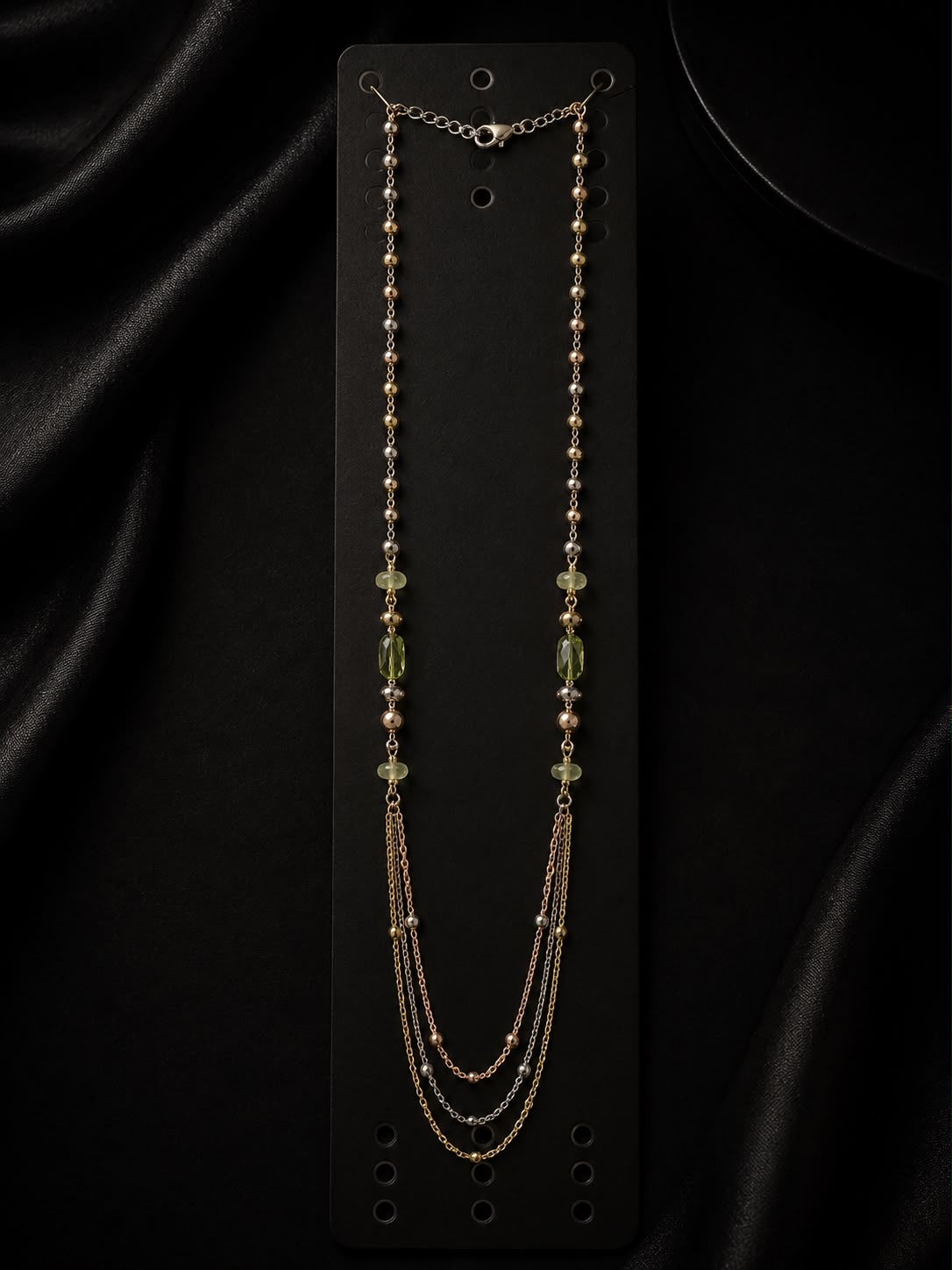 Tri Color Multi Layer Designer Chain