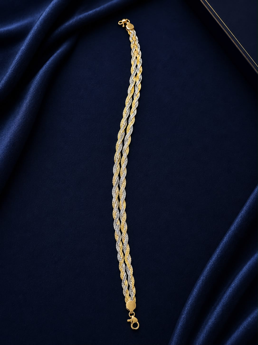 Two-Tone Twisted Rope Anklet