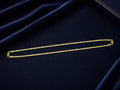 Gold Patterned Box Chain Anklet