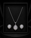 Elegant Teardrop Pendant & Earring Set
