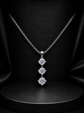 Elegant Triple-Circle Diamond Pendant