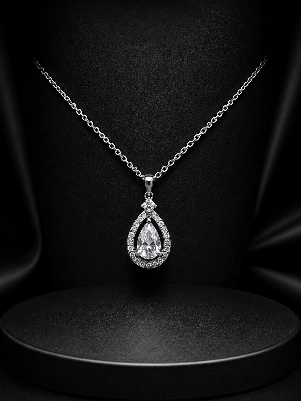 Elegant Teardrop solitaire Pendant