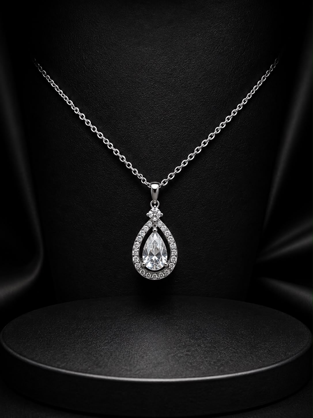 Elegant Teardrop solitaire Pendant