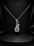 Elegant Floral Solitaire Pendant