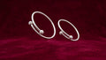 Silver Baby Kada with Textured Ball Accents