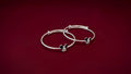 Silver Baby Kada Set with Cute Character Charm
