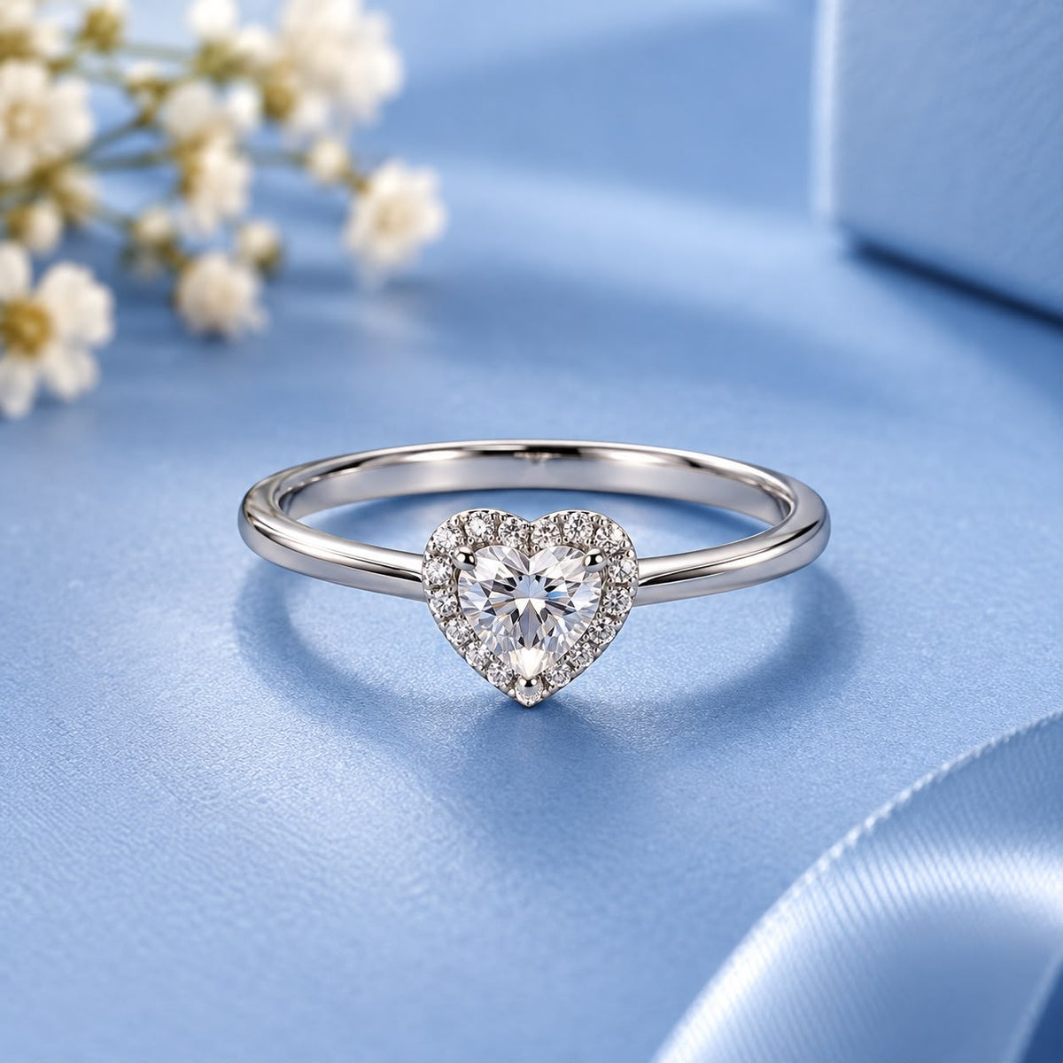 Heart-Shaped Diamond Ring