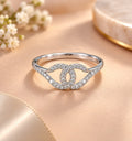 Elegant Interlocking Diamond Ring